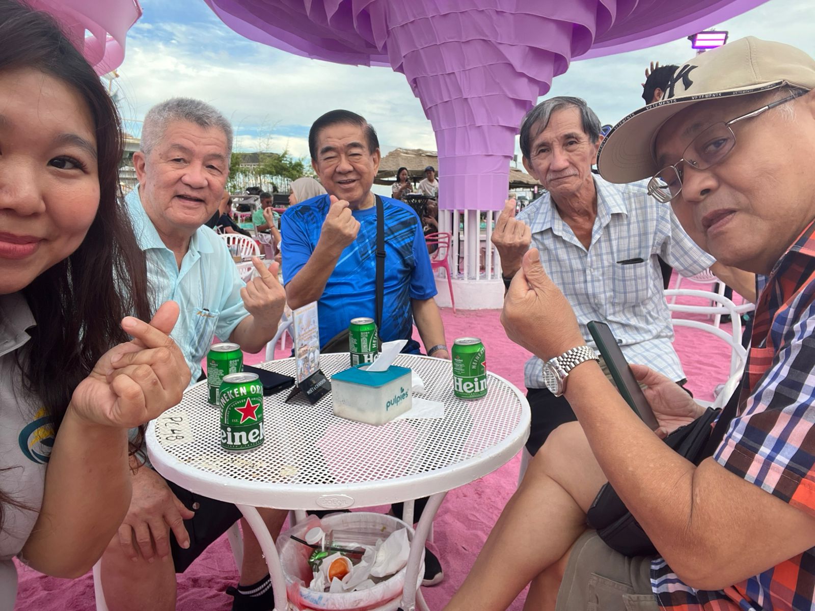 Guest at Pink Beach